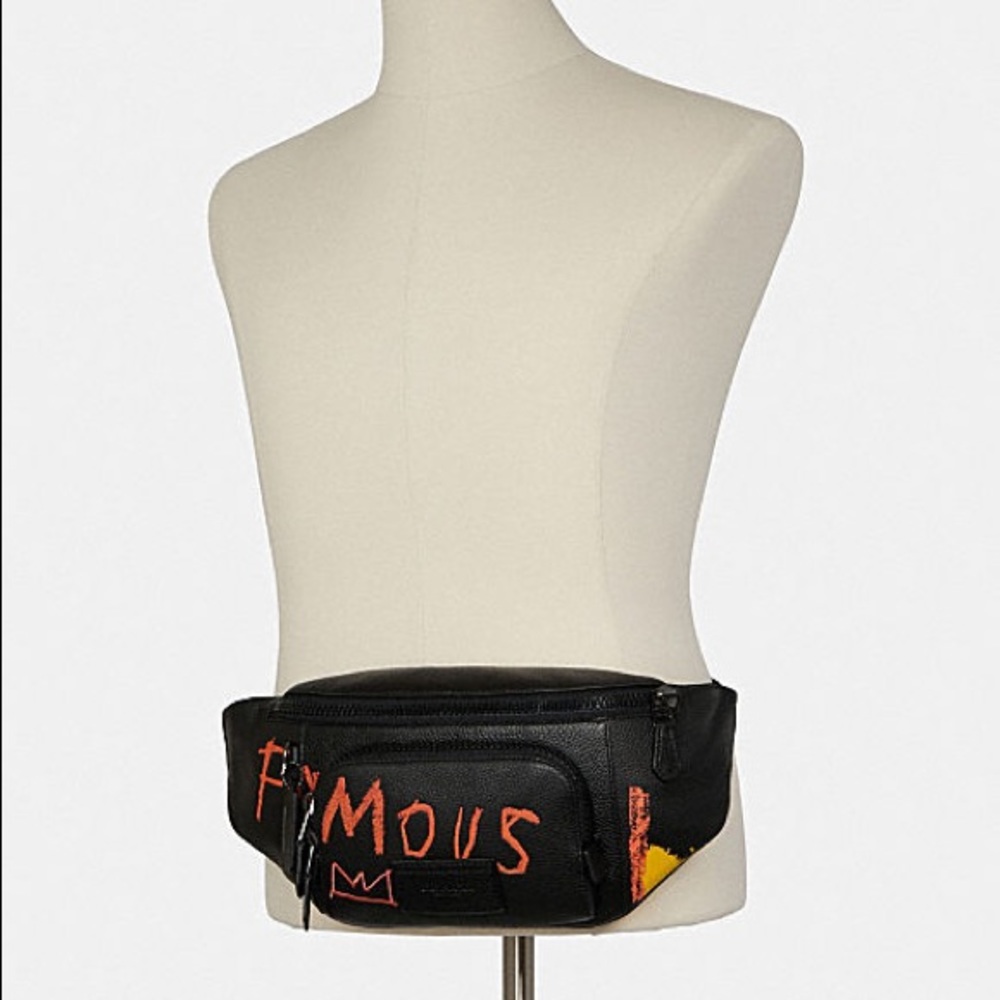 New💃Coach Coach X Jean Michel Basquiat Track Belt Bag - Picture 12 of 14